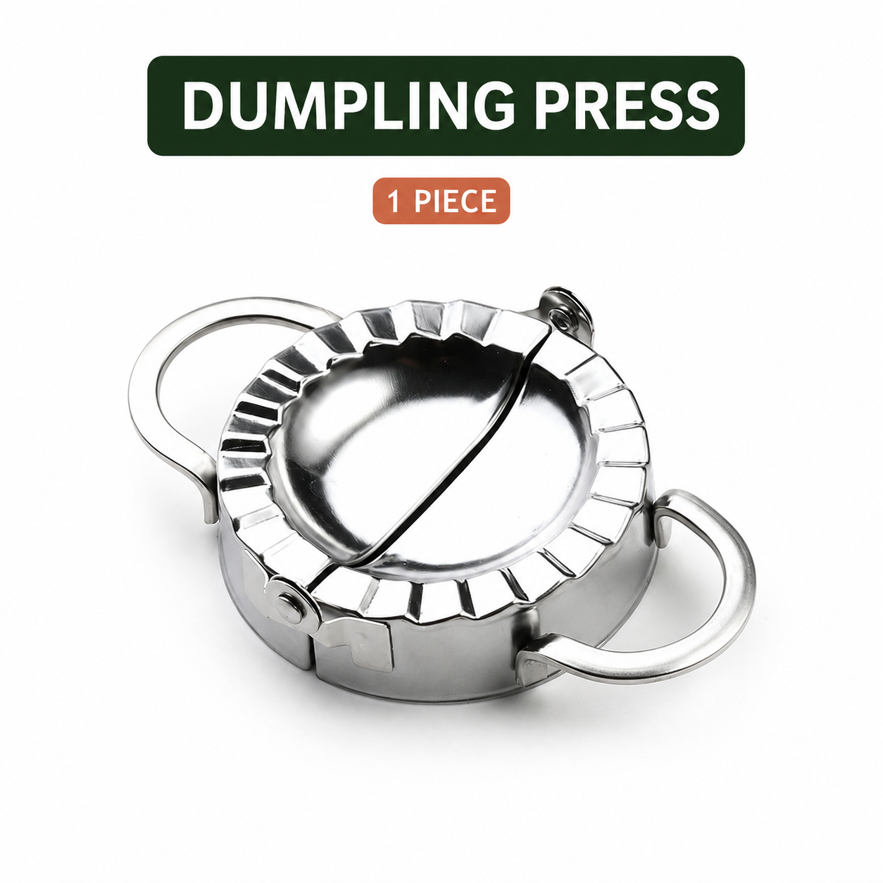 🥟 Steel DumStainless pling Maker & Dough Cutter Set – Roll, Fill, Press & Seal with Ease