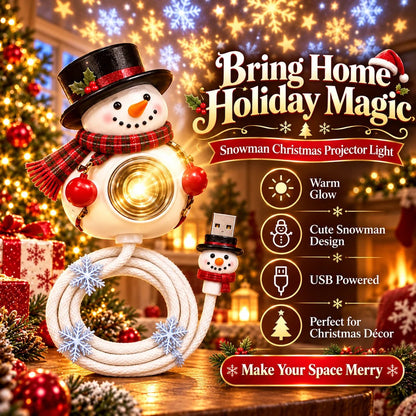 ❄️ Snowman Christmas Projector Light – Turn Any Cozy Corner Festive