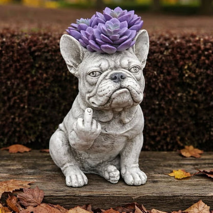 Funny French Bulldog Planter – Cute Dog Plant Pot & Home Decor