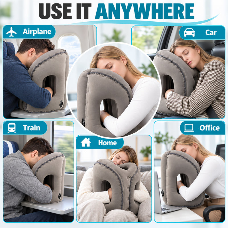 😴Portable Inflatable Airplane Sleep Pillow