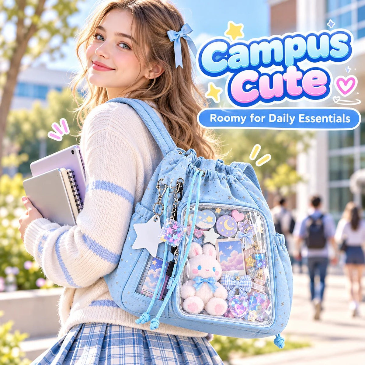 🎁Crystal-Clear Window Starry Ita Bag