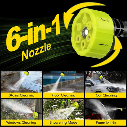 Cordless high-pressure washer, portable car washer, suitable for car washing, household cleaning, and garden watering