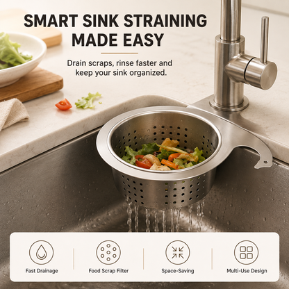 🧽Stainless Steel Sink Strainer Basket-Keep Your Sink Cleaner
