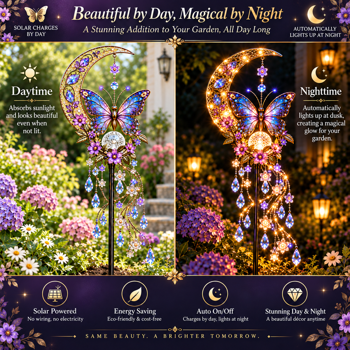 🦋Butterfly Moonlight Cascade — A Little Moonlight Magic for Your Garden🎁