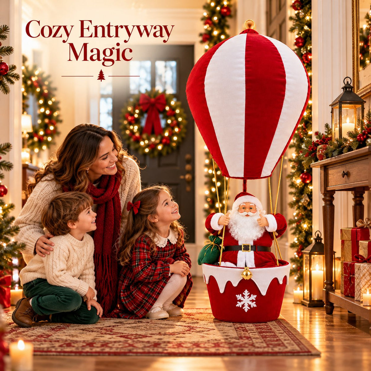 🔥The Floating Santa Experience – Cordless Glow & Musical Magic