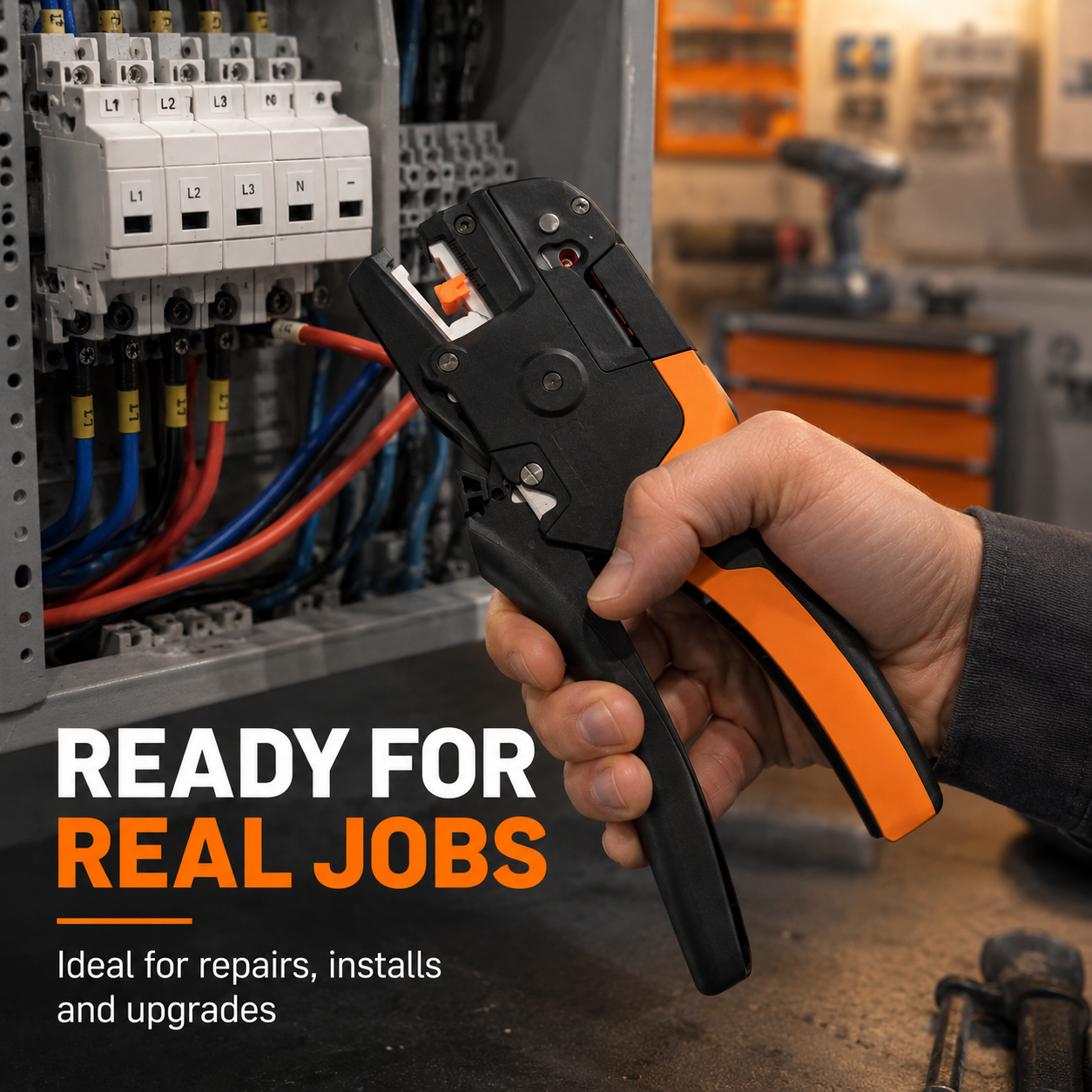 🔧 3-in-1 Automatic Wire Stripper, Cutter & Crimper – Self-Adjusting Wire Prep Tool