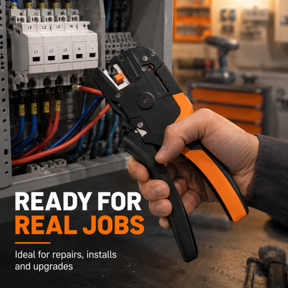 🔧 3-in-1 Automatic Wire Stripper, Cutter & Crimper – Self-Adjusting Wire Prep Tool