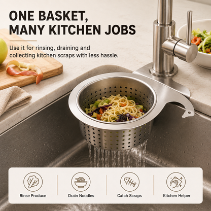 🧽Stainless Steel Sink Strainer Basket-Keep Your Sink Cleaner
