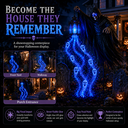 💀 Halloween Soul Harvester Animated Solar Garden Light