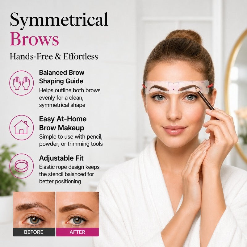 Hands-Free Symmetrical Brow Guide