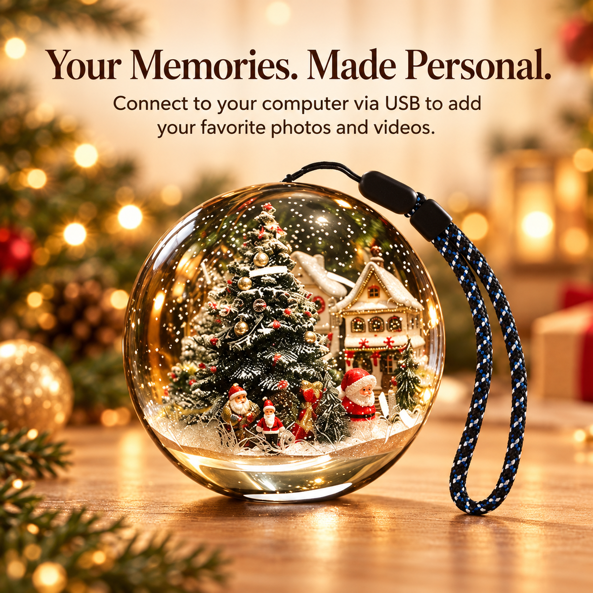 ❤️Personalized Memory Orb – Photo & Video Keepsake for Family, Pets & Special Moments