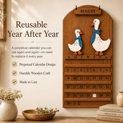 📅Goose Welcome Perpetual Farmhouse Calendar