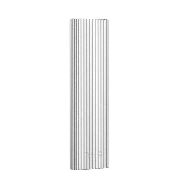 Silver portable storage drive