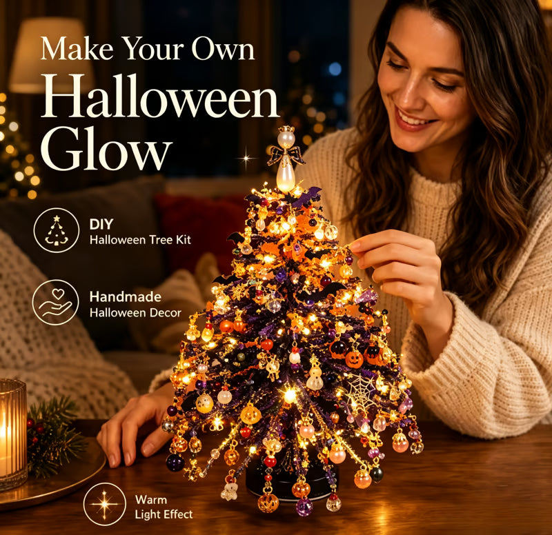 Halloween themed DIY beaded tree kit