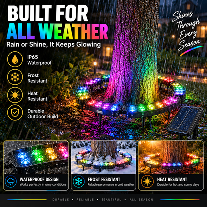 💜💙💚 One Tree. Endless Colors. – Solar RGB Landscape Ring Light
