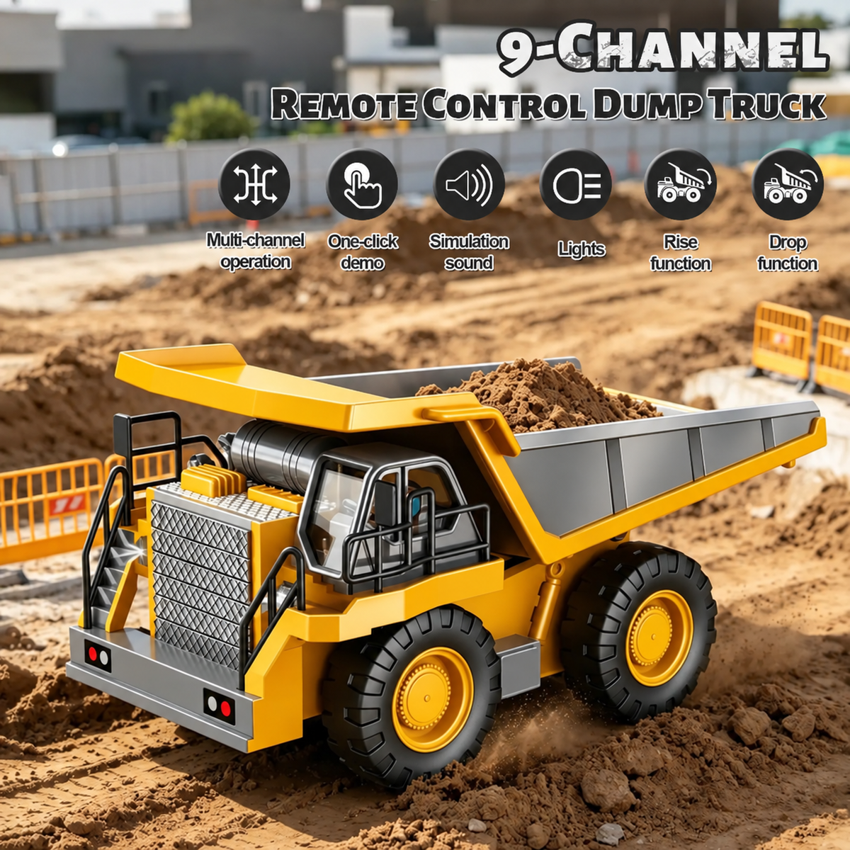 🚜 RC Construction Vehicles – Excavator, Loader, Bulldozer & Dump Truck