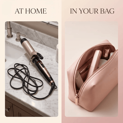 👜🔥Cordless Ceramic Hair Curler – Fits in Any Bag