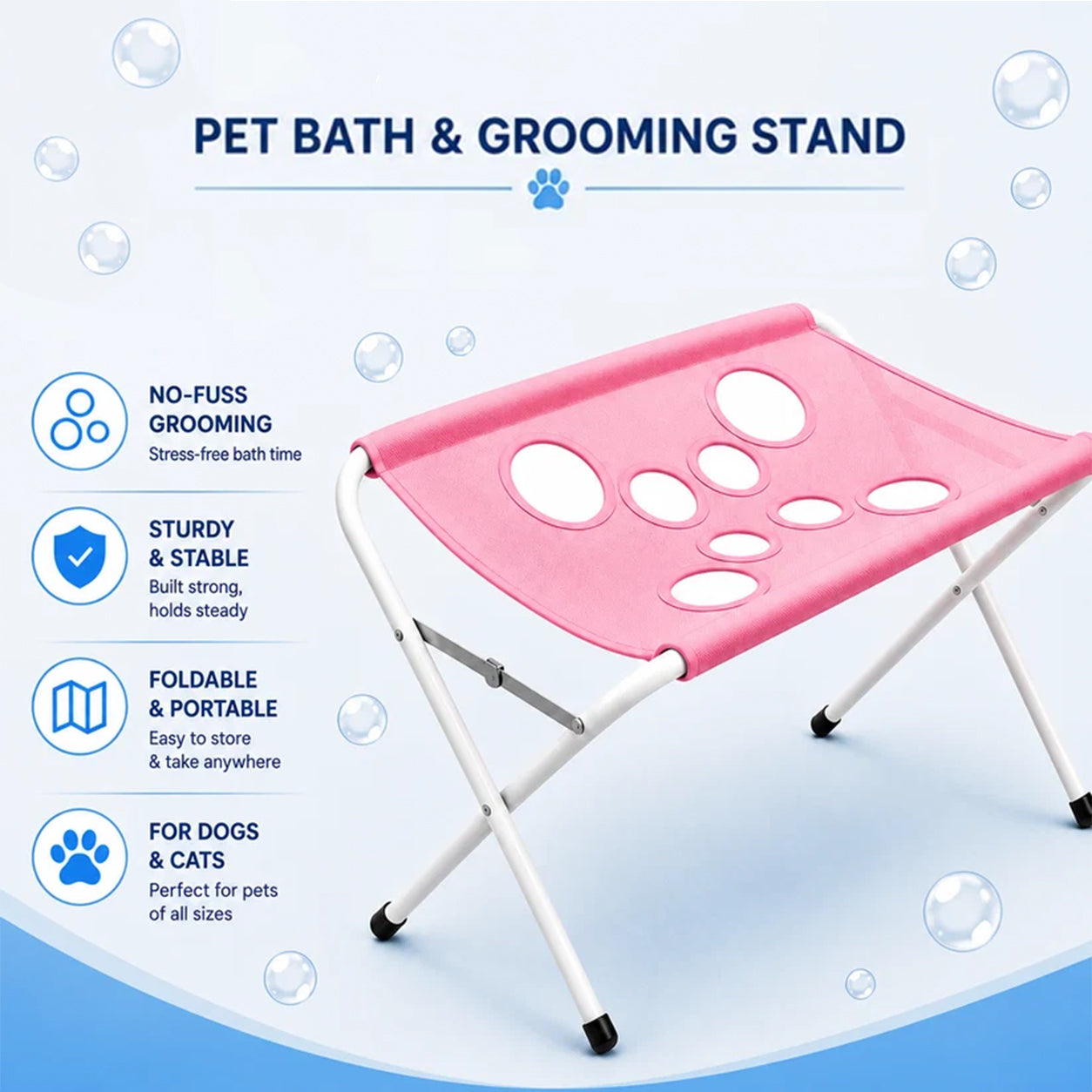 🐾🛁Pet Bath & Grooming Stand