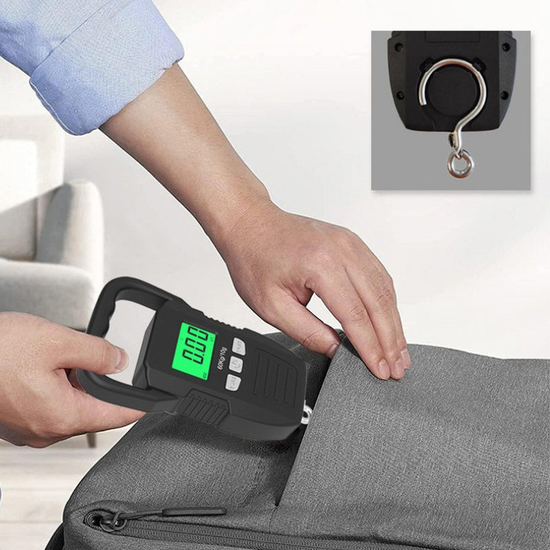 50kg Digital Luggage Scale – Rechargeable Travel Weight Checker ✈️