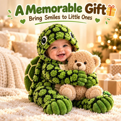 🐢 Little Turtle Baby Onesie – Adorable 3D Shell Hooded Outfit