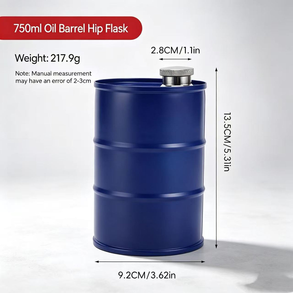 🛢️ Oil Drum Barrel Cup — Stainless Steel Industrial-Style Drinkware