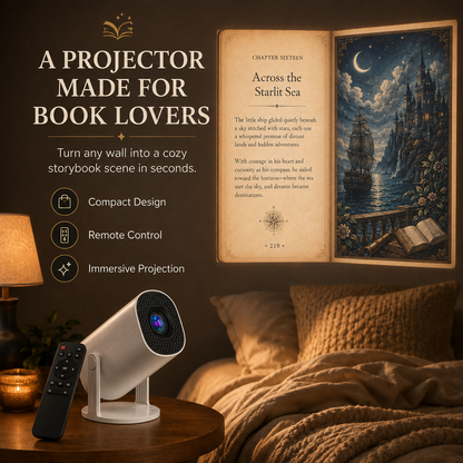 📚 Storybook Mini Projector – Magical Wall Projection for Book Lovers