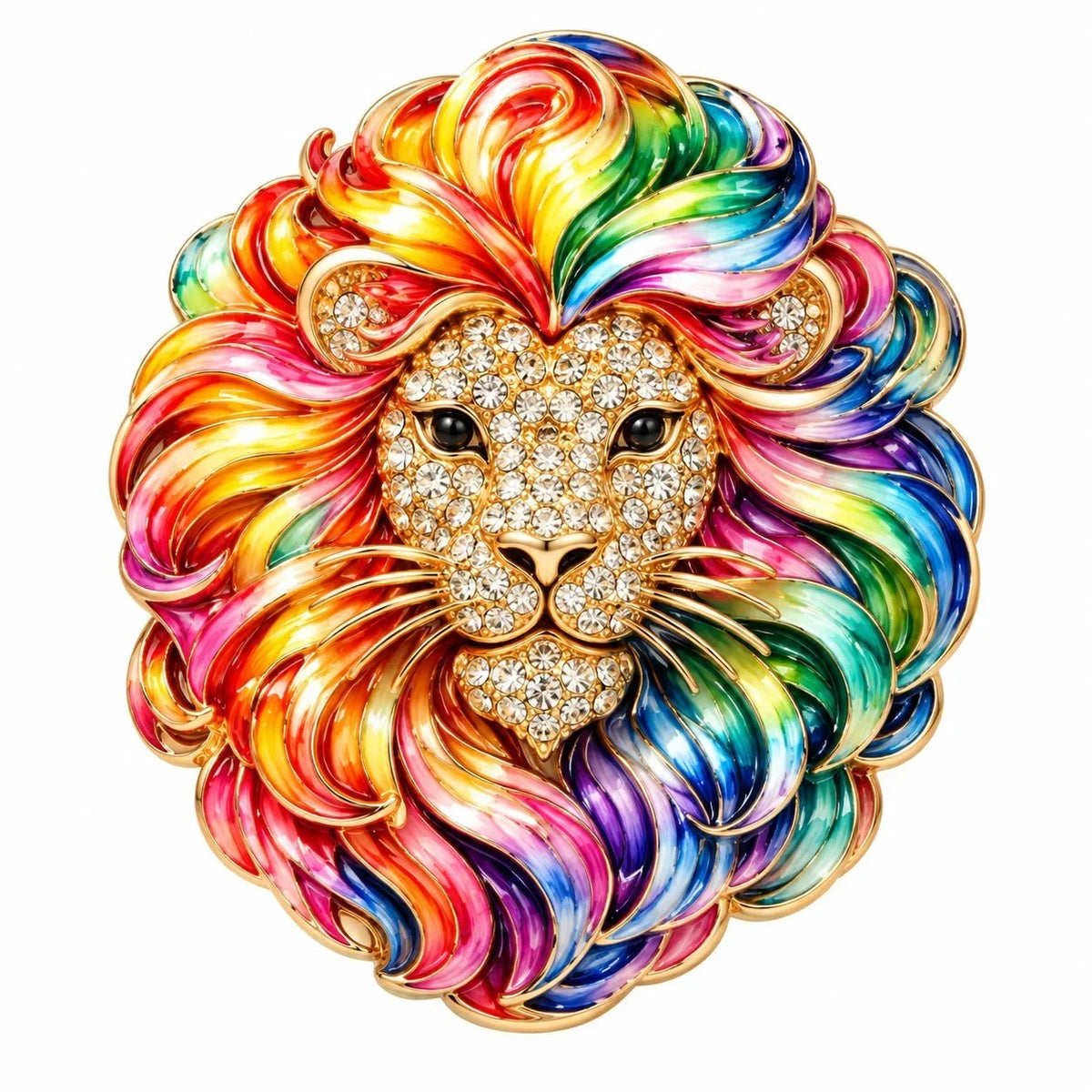♈ Luxury Zodiac Enamel Brooch – Colorful Astrology Lapel Pin for Blazers, Coats & Gifts
