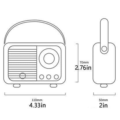 🔥Flash Sale: 50% OFF🎁Portable Retro Bluetooth Speaker with Rechargeable Battery