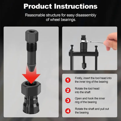 💯⚒️ 10Pcs Heavy Duty Blind Hole Bearing Puller Tool Set