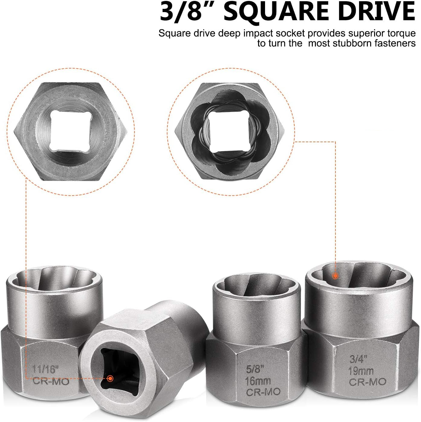 🔥 Limited-Time Deal – Don't Miss Out!|14-Piece Impact Bolt & Nut Extractor Socket Set