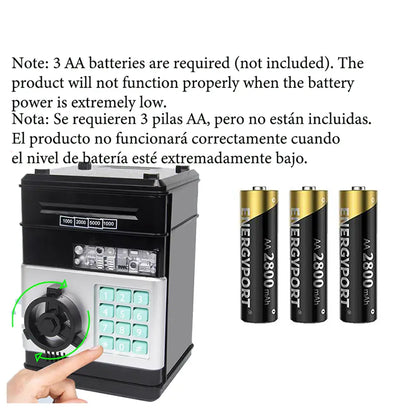 Electronic Password Piggy Bank for Kids with Automatic Bill Intake