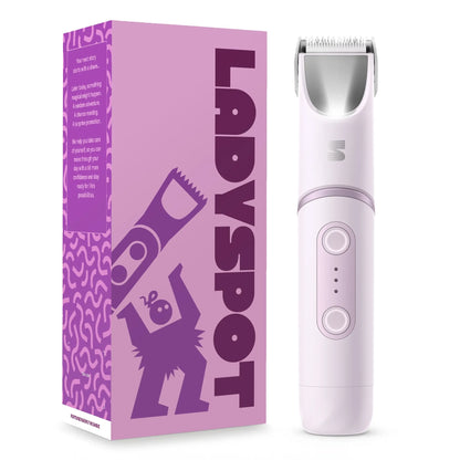 🪞Women Shaver -180° Rotatable Flexible Ergonomic Head with Built-in Light & Mirror, 2-in-1 Trim