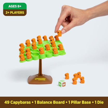 Creature Crash Capybara Stacking Game for Kids | Balance Board Toy