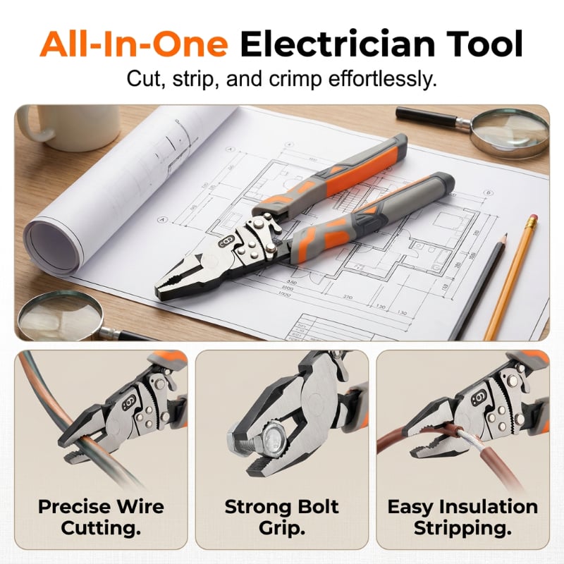 9-Inch Industrial Ratchet Self-Locking Pliers
