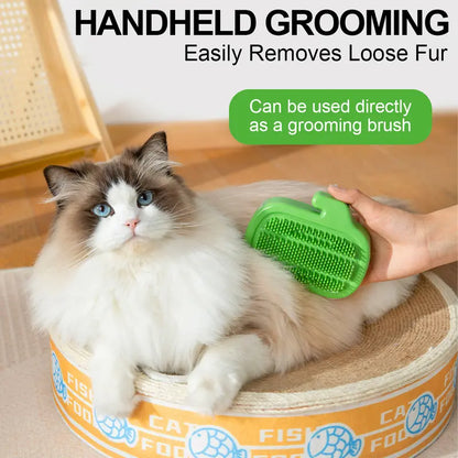 🐱3-in-1 Soft Plastic Cat Corner Groomer with Catnip