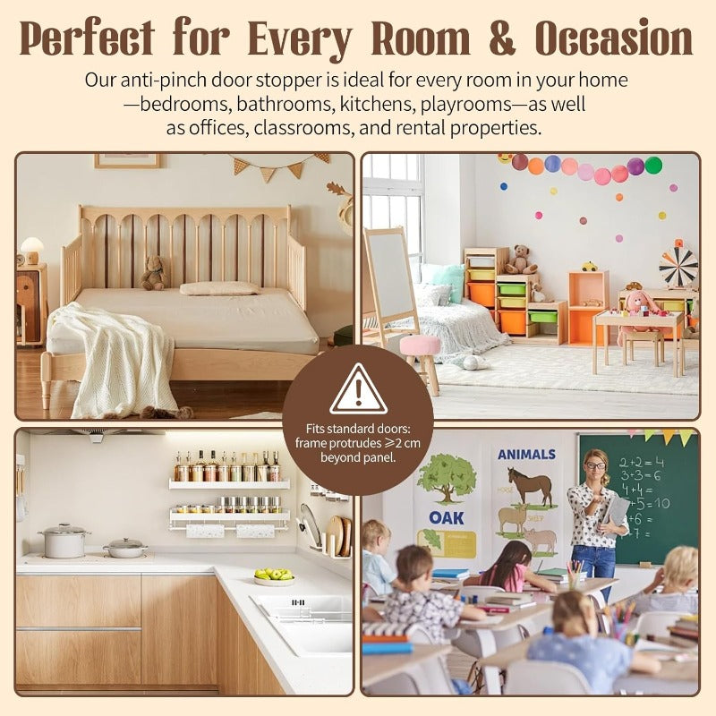 👶 Anti-Pinch Door Safety Stopper – Help Protect Little Fingers