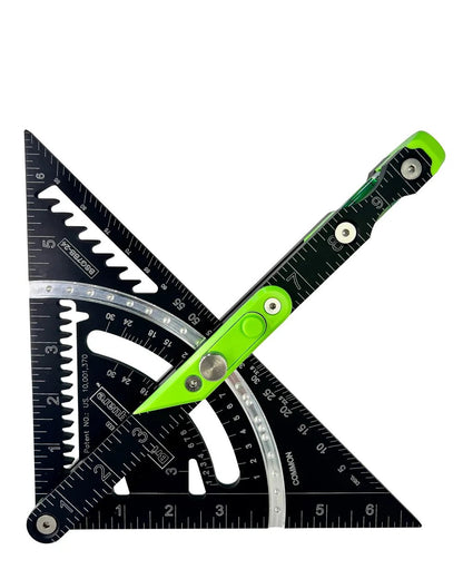 🔥7'' Britton Square-Black/Green-Rafter Square