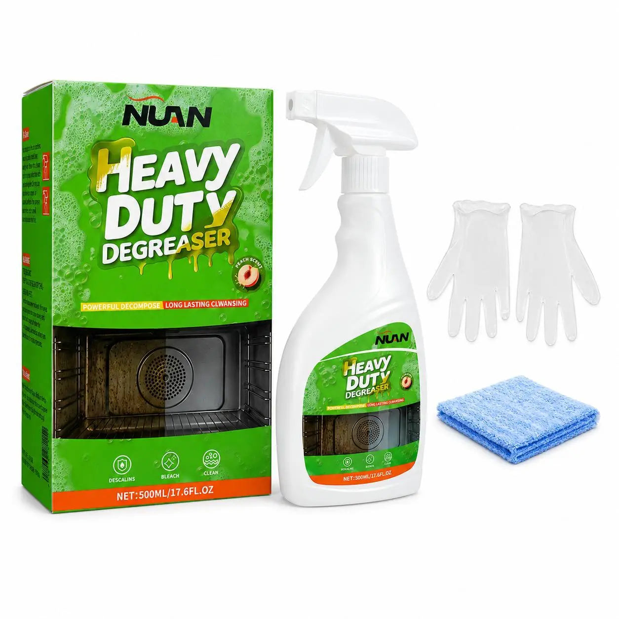 NUAN Heavy Duty Active Spray Kitchen Cleaner - 500ml