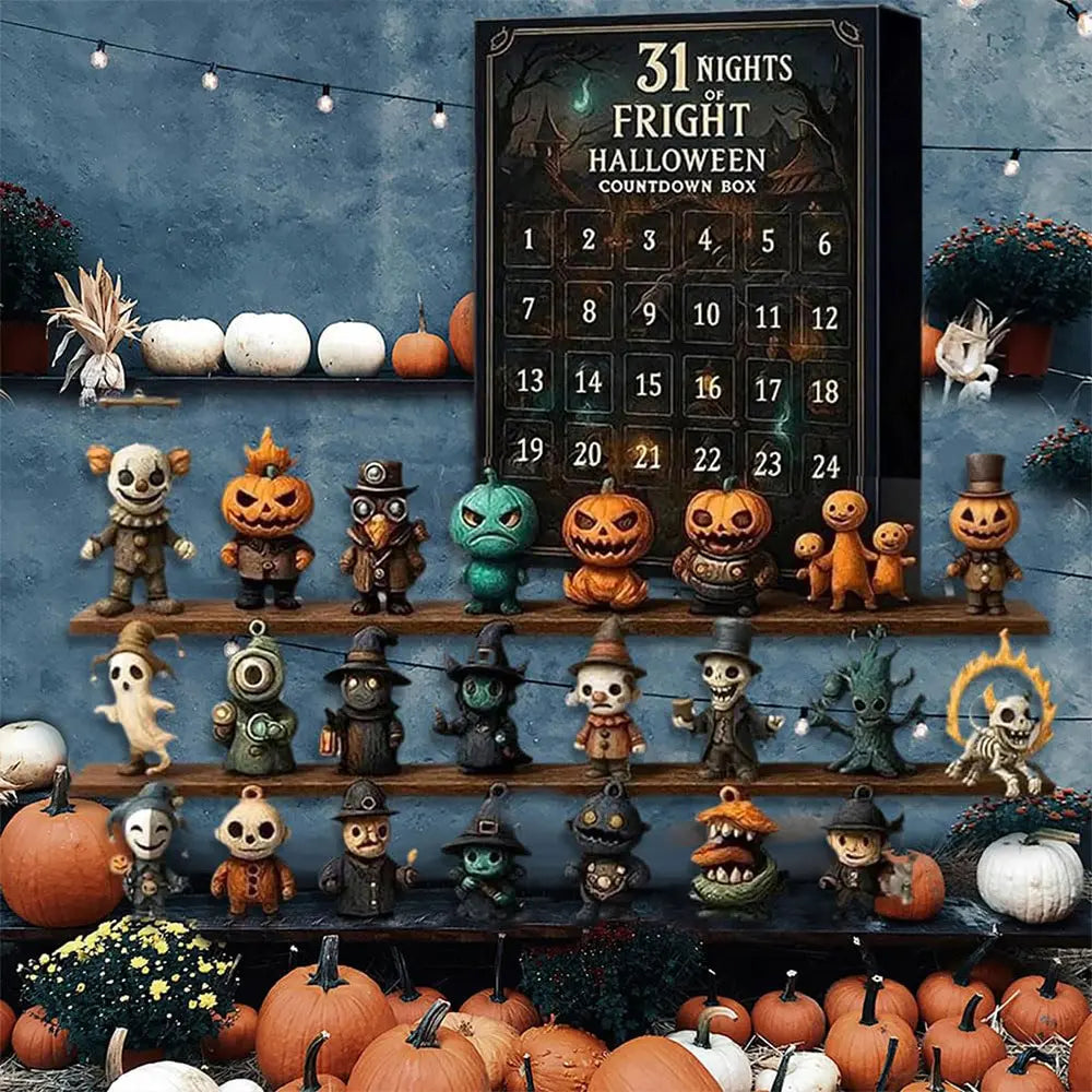 31-Day Halloween Countdown Calendar – Mystery Mini Figurines
