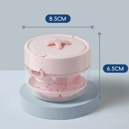 Travel Retainer Cleaner Case with Mirror & Drain Tray