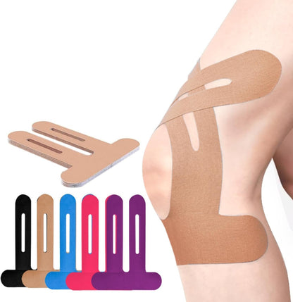 Pre-Cut Kinesiology Knee Tape – Flexible No-Cut Athletic Tape