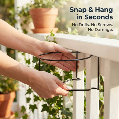 🌿 Clip-On Railing Planter Holder – Turn Empty Rails Into Garden Space