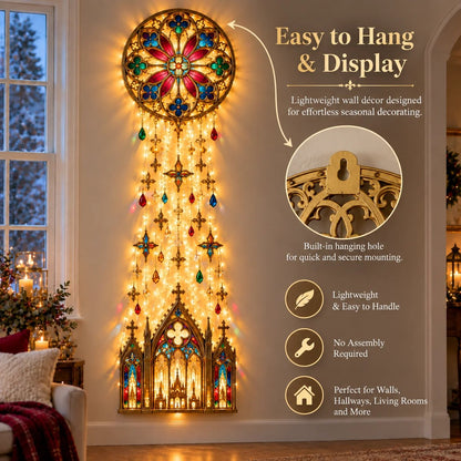 🔥HOT SALE🔥✨ Cathedral Grace Stained Glass Cascade Wall Light™