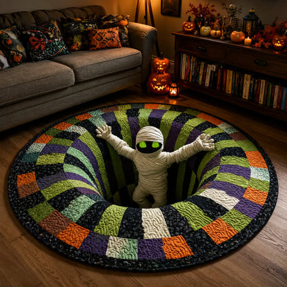 🔥3D Skeleton Vortex Halloween Rug