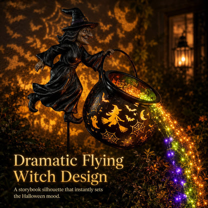 🔥Last Day 49% OFF 🧙‍♀️Halloween Witch Cauldron Garden Light
