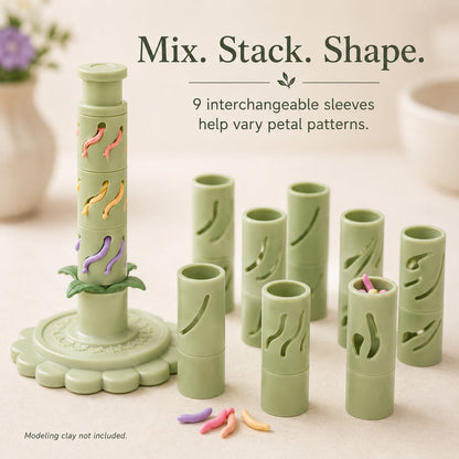 🌸 Stop Shaping Every Petal by Hand – Modular Clay Flower Maker