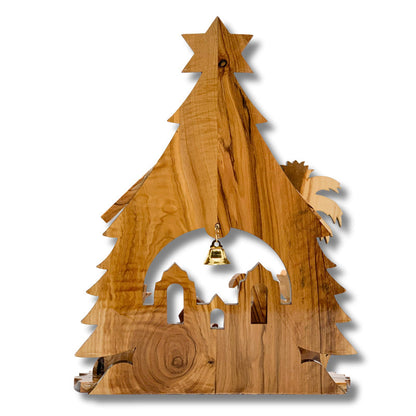 ✝️ Holy Land Nativity Scene with Music Box – Traditional Christmas Keepsake Decoration