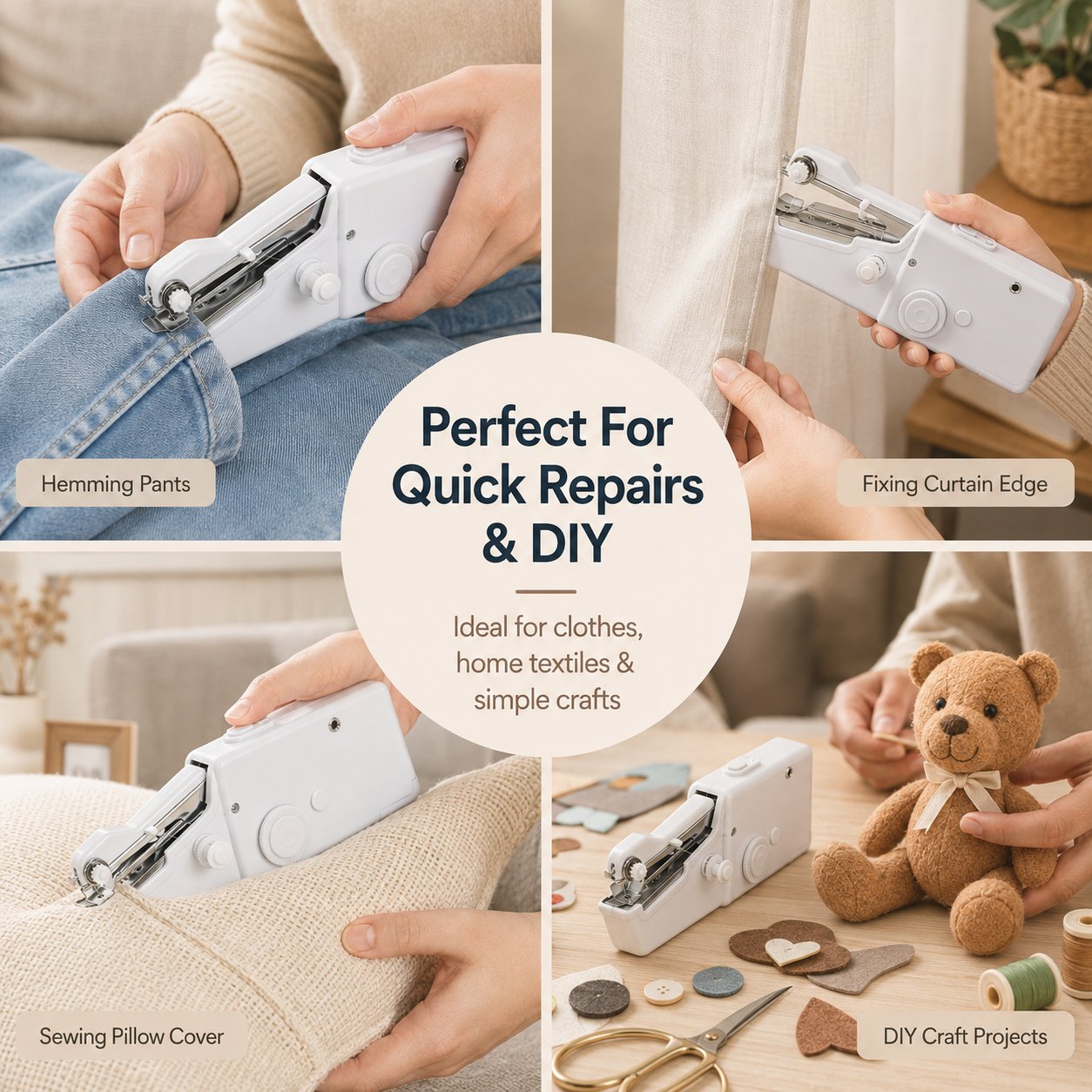 🧵 Portable Handheld Electric Sewing Machine – Quick Fabric Fixes Anywhere