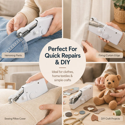 🧵 Portable Handheld Electric Sewing Machine – Quick Fabric Fixes Anywhere