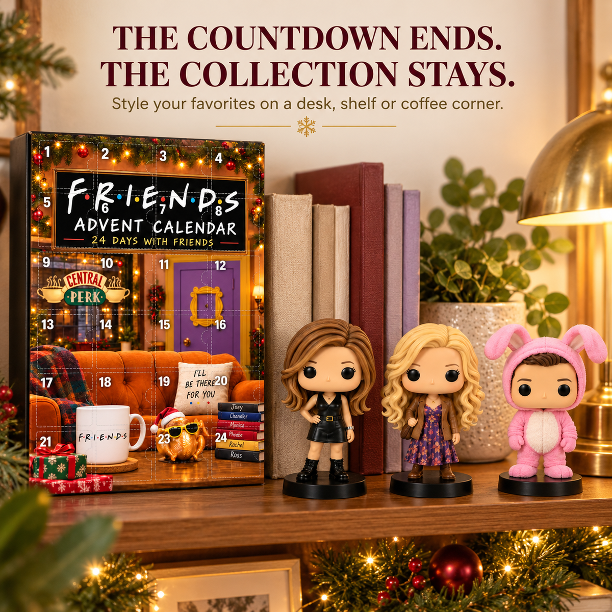 ☕ 24-Day Friends-Themed Advent Calendar – Sitcom Character Collectibles & Christmas Countdown